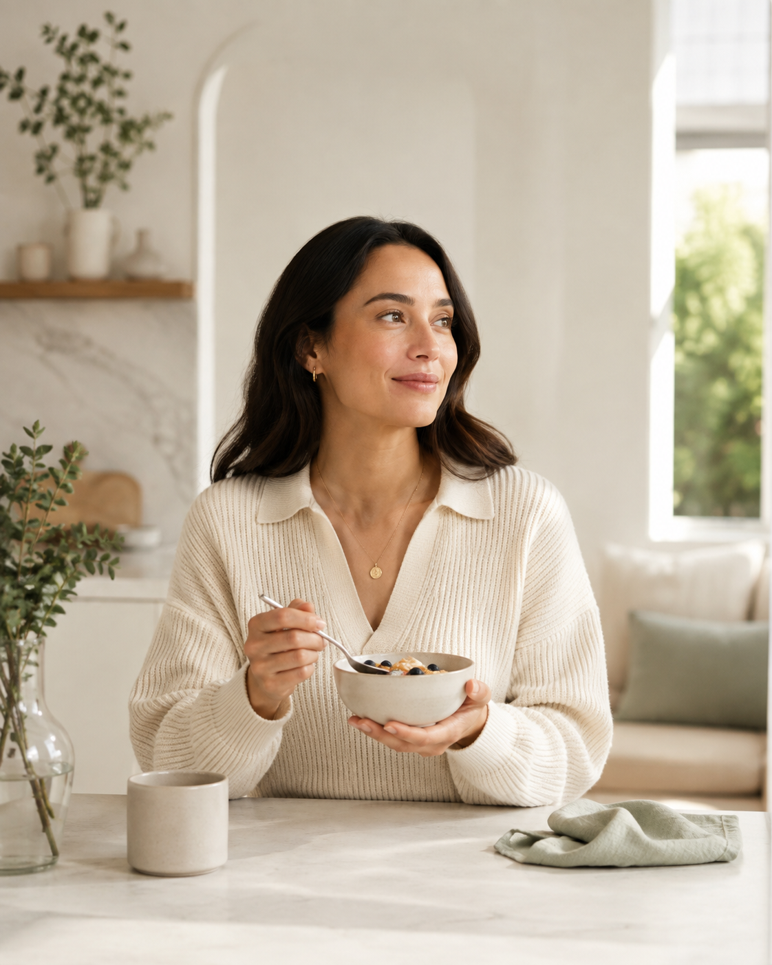A calm morning routine becoming more predictable.