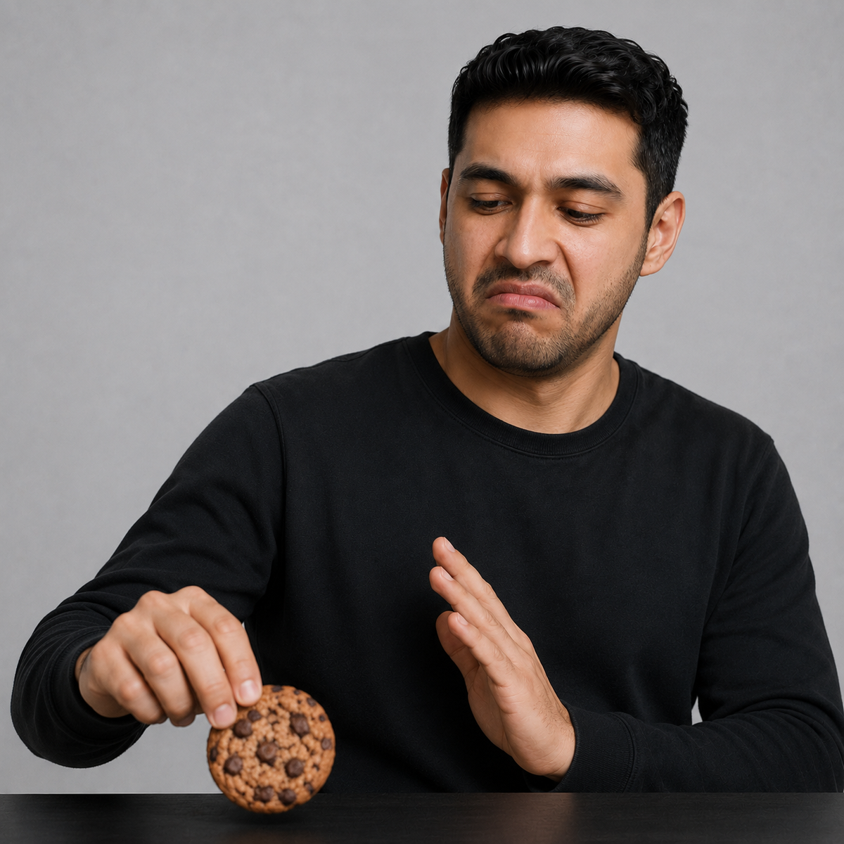 Tasting the same sweet food again.